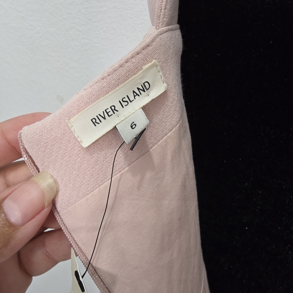 River Island Pink Cut Out Backless Midi Dress - Picture 5 of 12